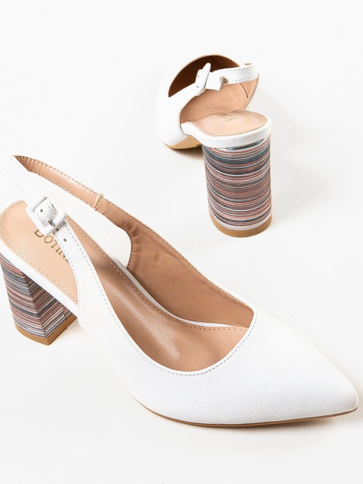 Scarpe da donna Bianche Soka - Img 11