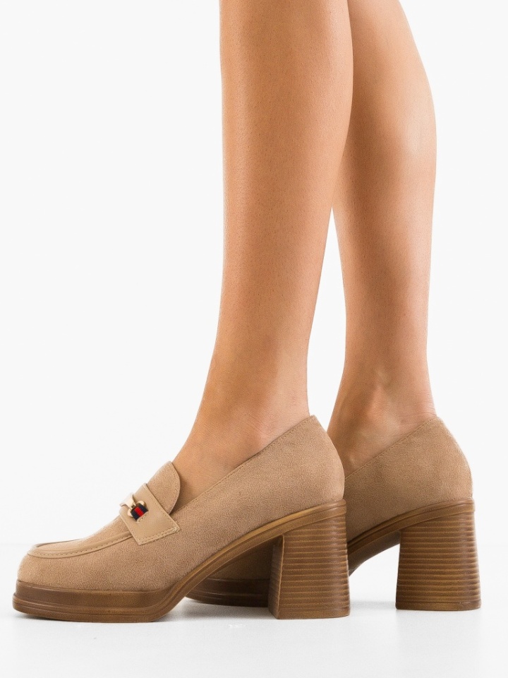 Scarpe da donna Khaki Tamlan - Img 3