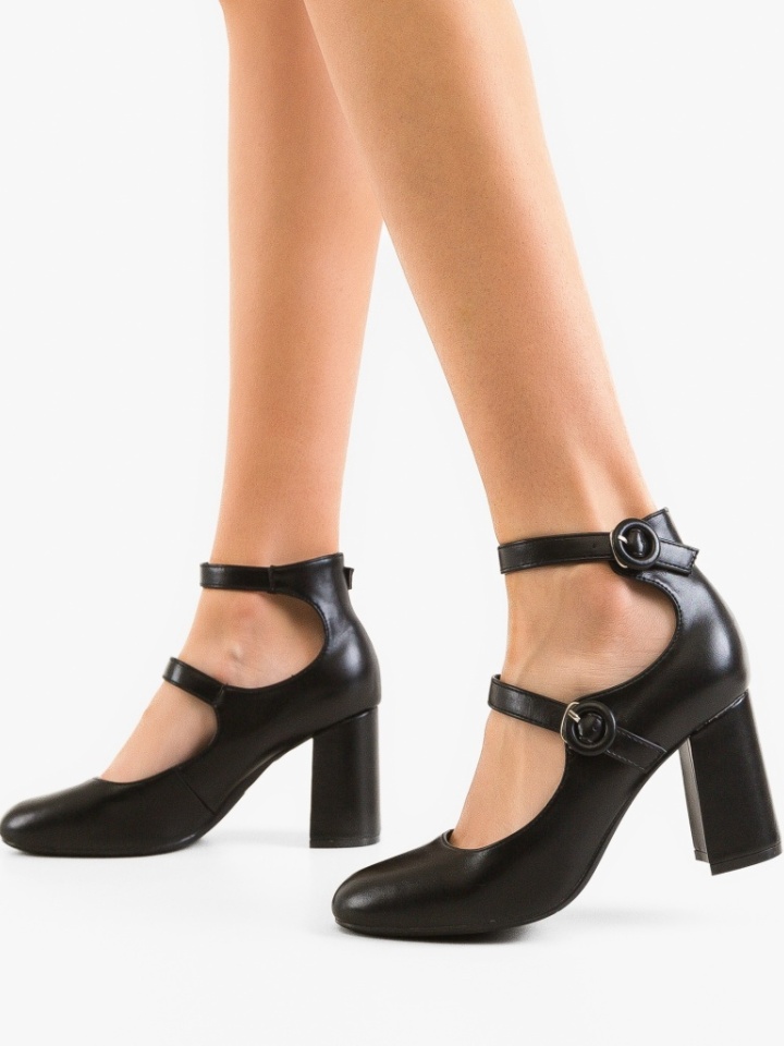 Scarpe da donna Nere Rasthe 2 - Img 2