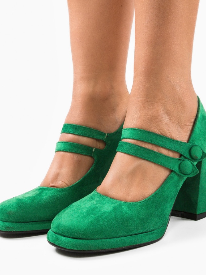 Scarpe da donna Verde Vintage - Img 2