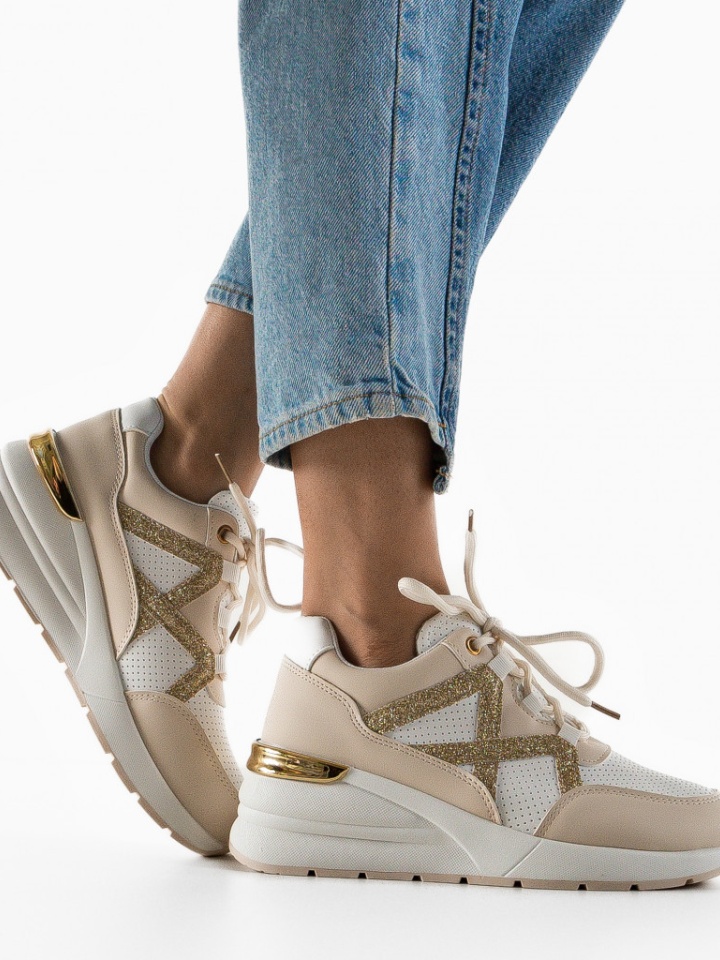 Scarpe sportive Beige Isobel - Img 1