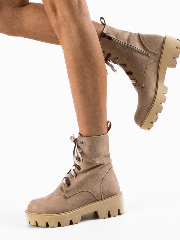 Tronchetti da donna Beige Belios - Img 1