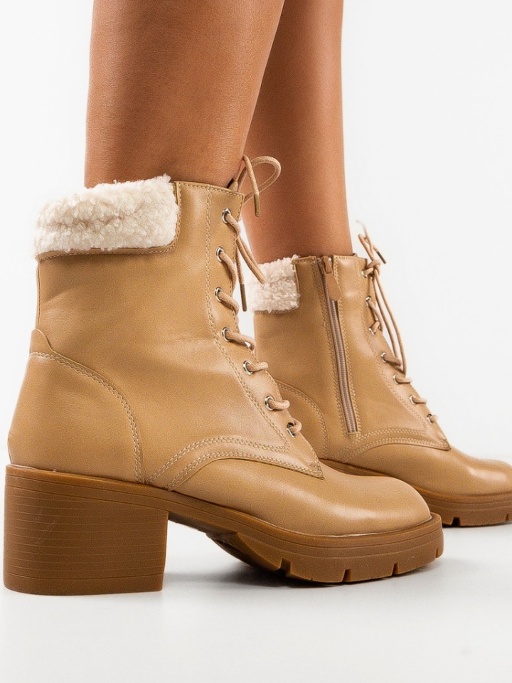 Tronchetti da donna Beige Bella - Img 4