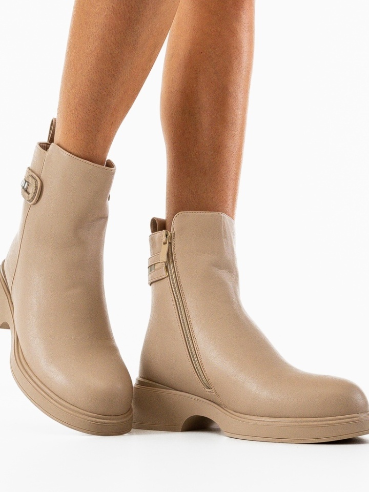 Tronchetti da donna Beige Faea - Img 1