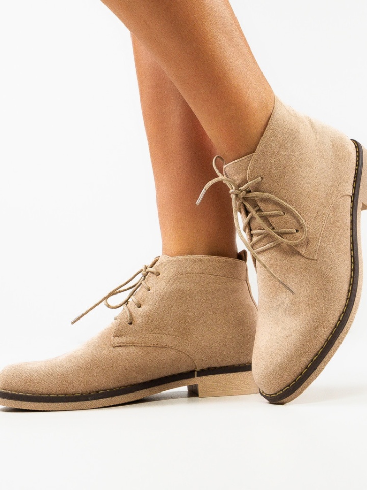 Tronchetti da donna Beige Finton - Img 1