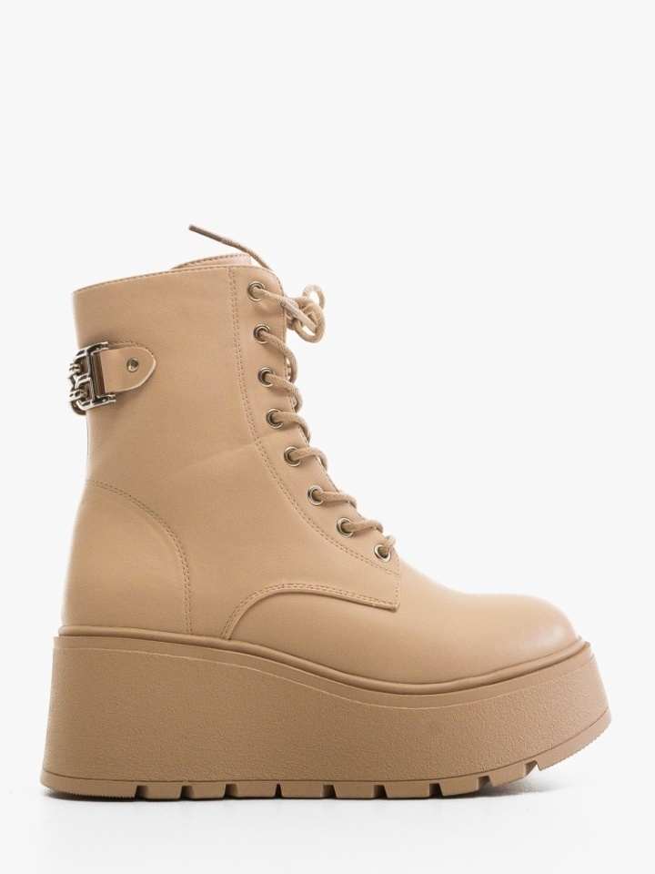 Tronchetti da donna Beige Gaan - Img 6