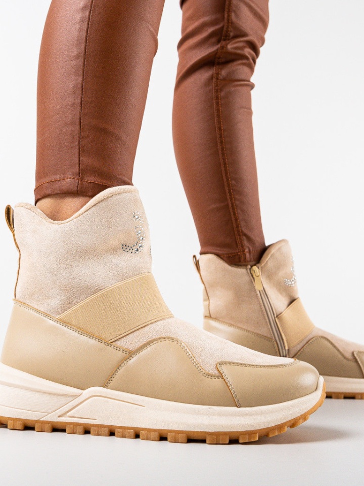 Tronchetti da donna Beige Gabija - Img 1