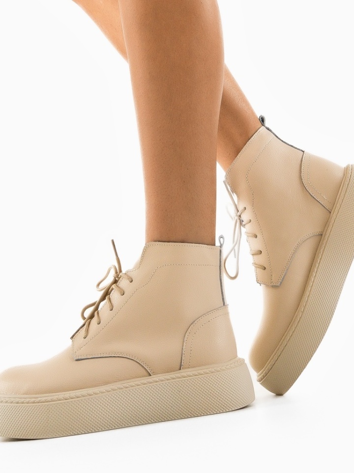 Tronchetti da donna Beige Harlow - Img 1