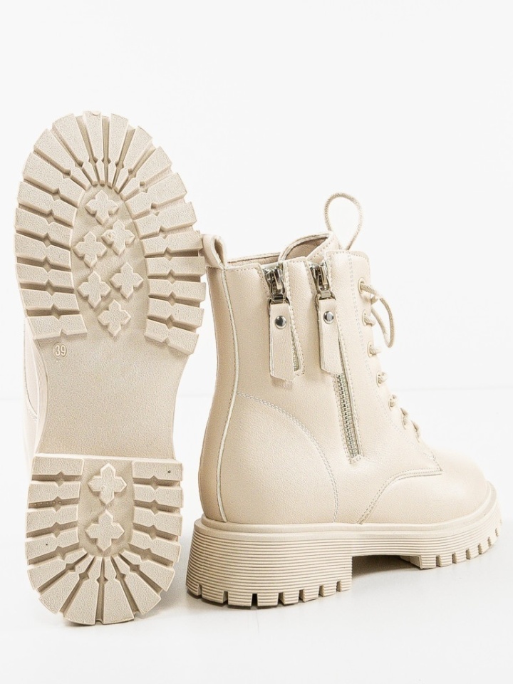 Tronchetti da donna Beige Logolo - Img 1