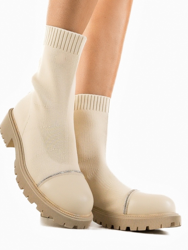 Tronchetti da donna Beige Maram - Img 2