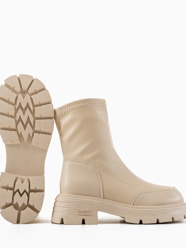 Tronchetti da donna Beige Merko - Img 7