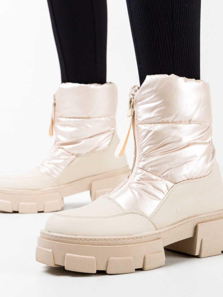 Tronchetti da donna Beige Olez - Img 4
