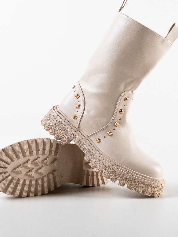 Tronchetti da donna Beige Tiah - Img 6
