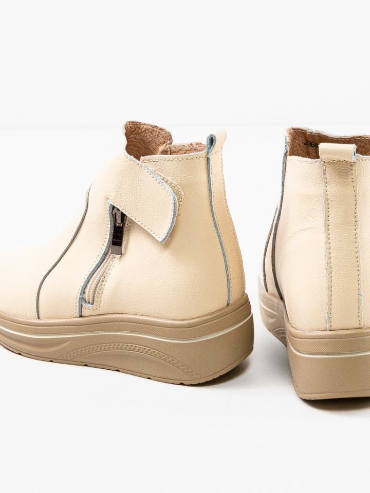 Tronchetti da donna Beige Tom - Img 1