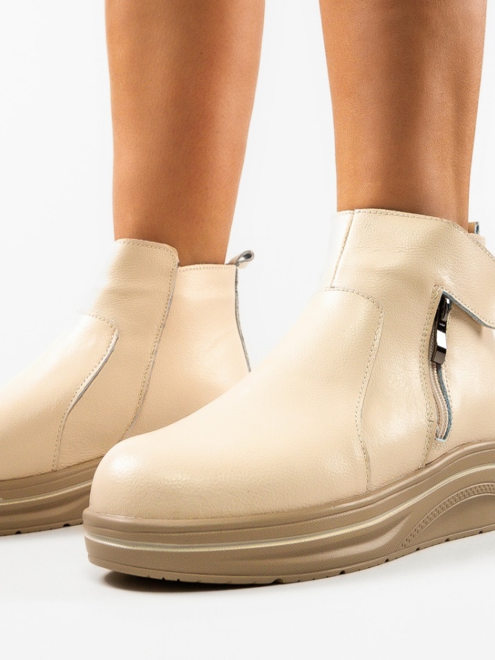 Tronchetti da donna Beige Tom - Img 3