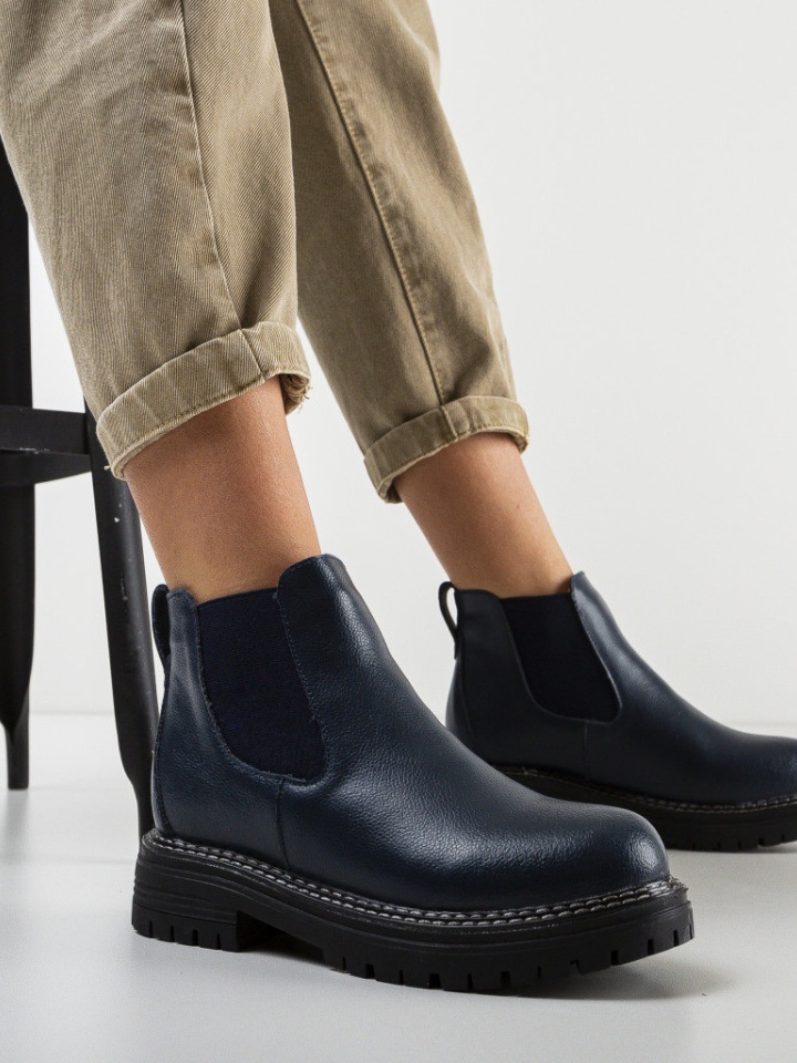 Tronchetti da donna Blu navy Cizi - Img 1