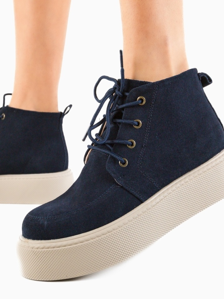 Tronchetti da donna Blu navy Claes - Img 4