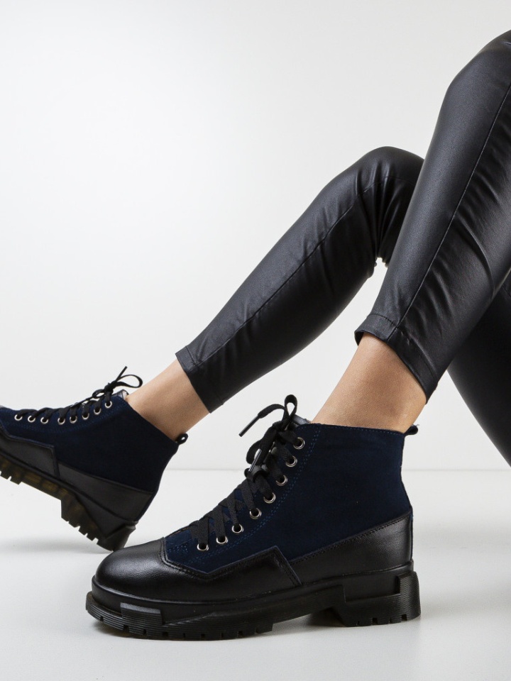 Tronchetti da donna Blu navy Yugu - Img 10