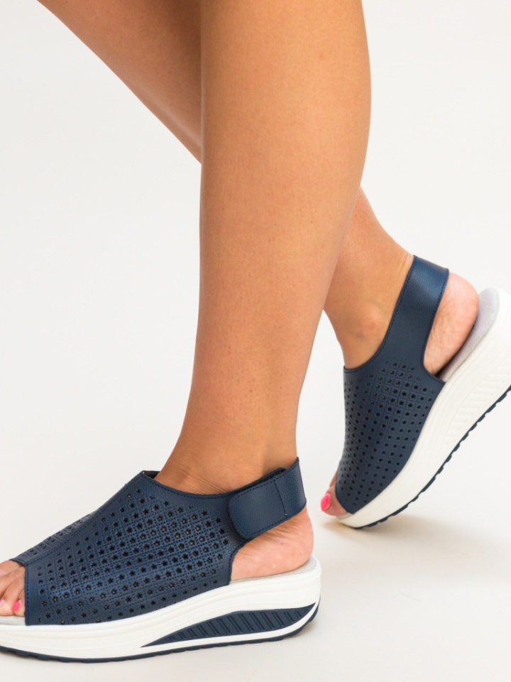 Sandali con plateau Blu navy Liberty - Img 8