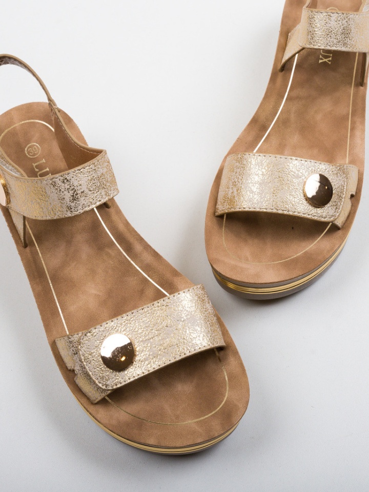 Sandali con plateau Oro Penty 2 - Img 6
