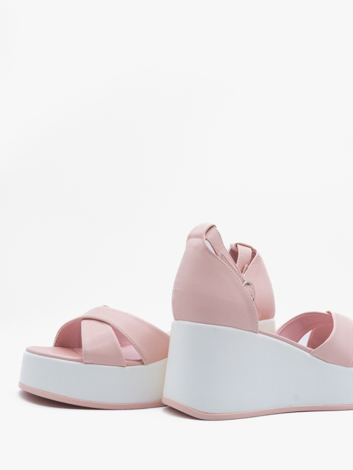 Sandali con plateau Rosa Brielle - Img 3