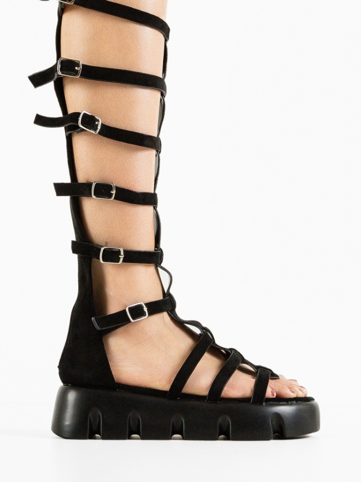 Sandali Neri Gladiator - Img 3