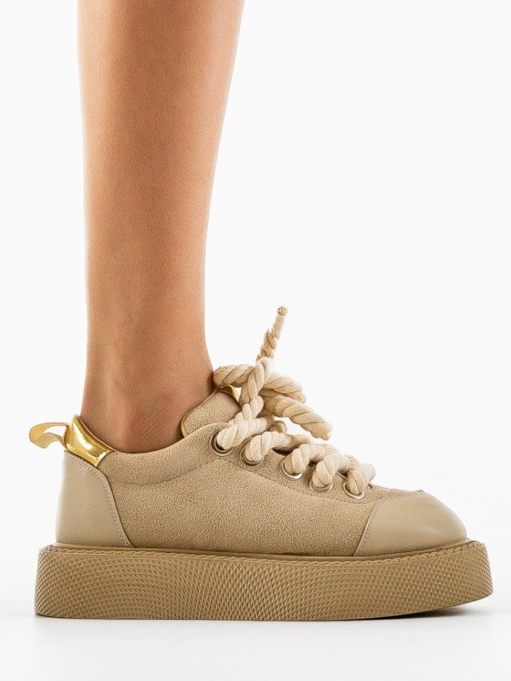 Scarpe casual Beige Lamesytt - Img 4