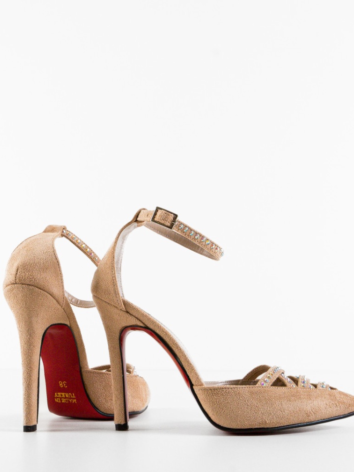 Scarpe da donna Beige Alchonya - Img 5