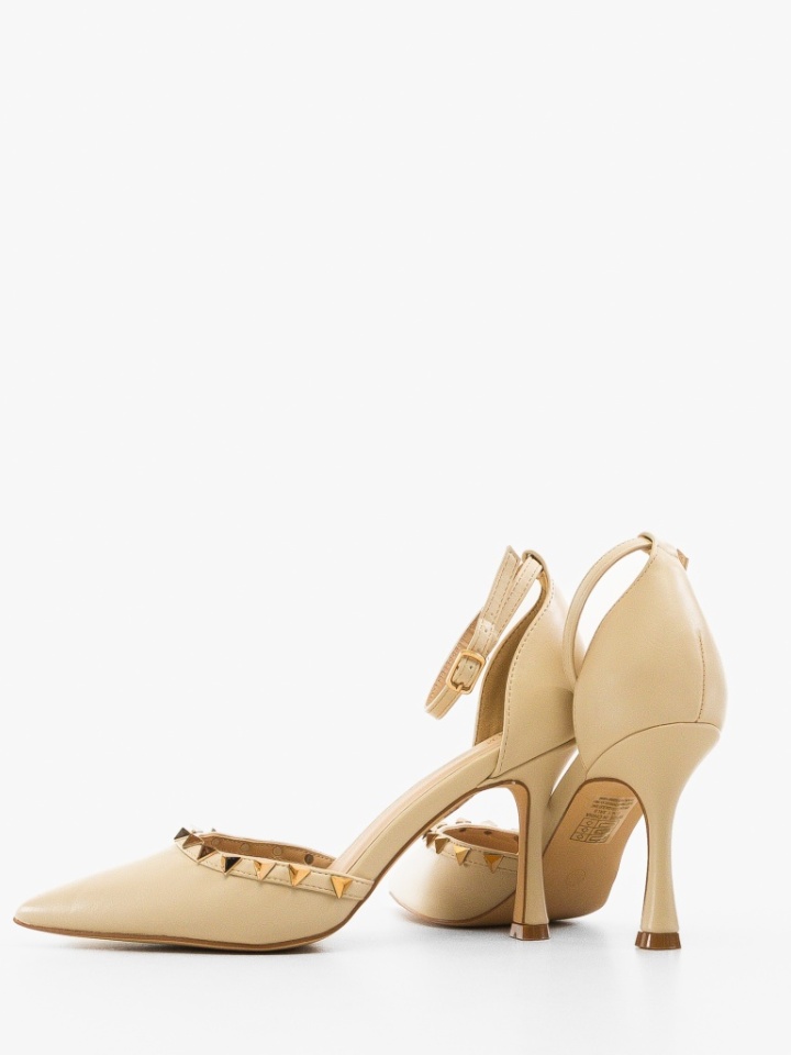 Scarpe da donna Beige Bashe - Img 3