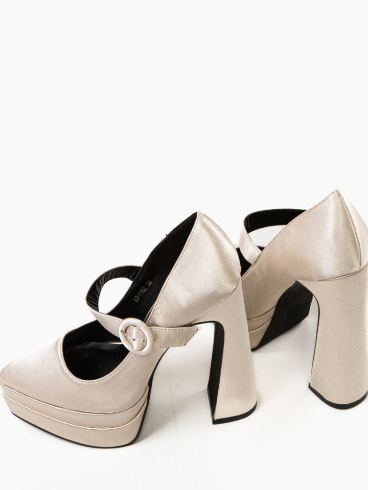 Scarpe da donna Beige Fobol - Img 7