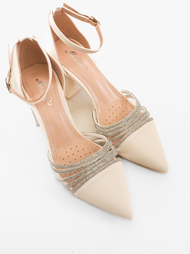 Scarpe da donna Beige Meny - Img 3