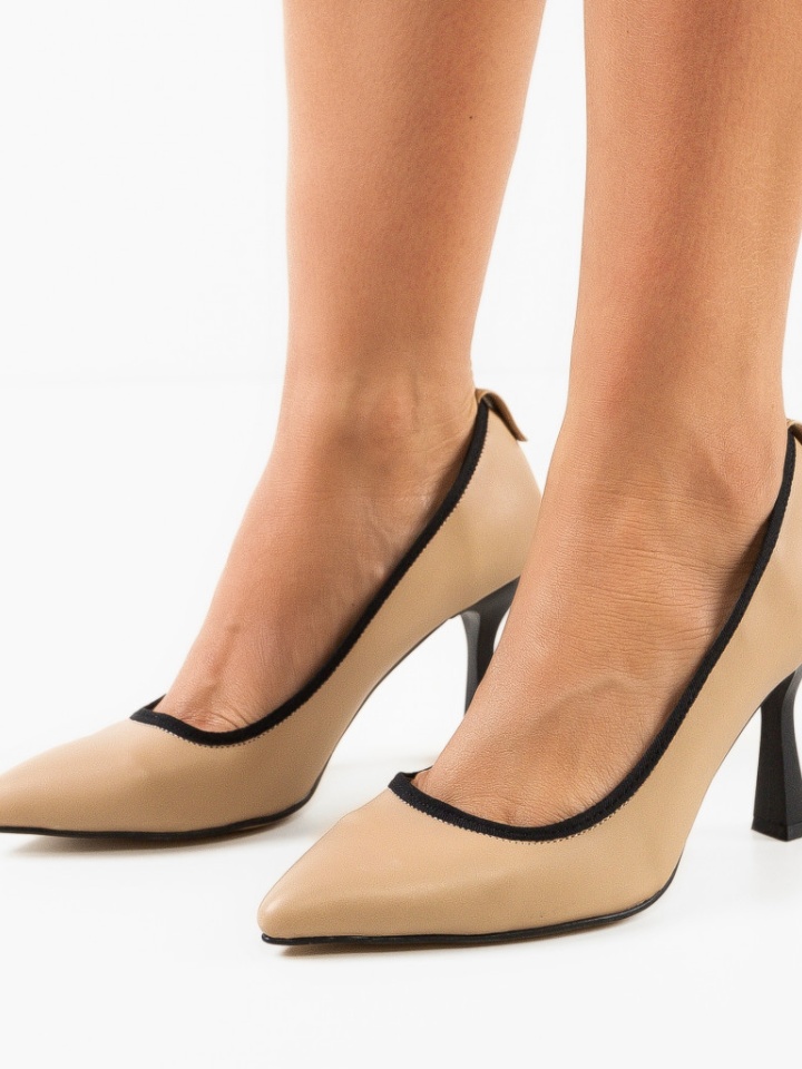 Scarpe da donna Beige Vehy - Img 4