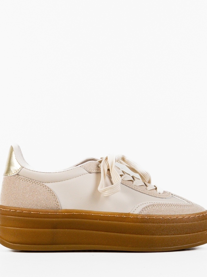 Scarpe sportive Beige Jaswin - Img 2