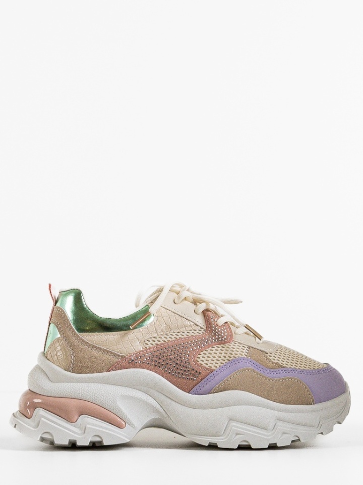 Scarpe sportive Beige Leonarda - Img 2