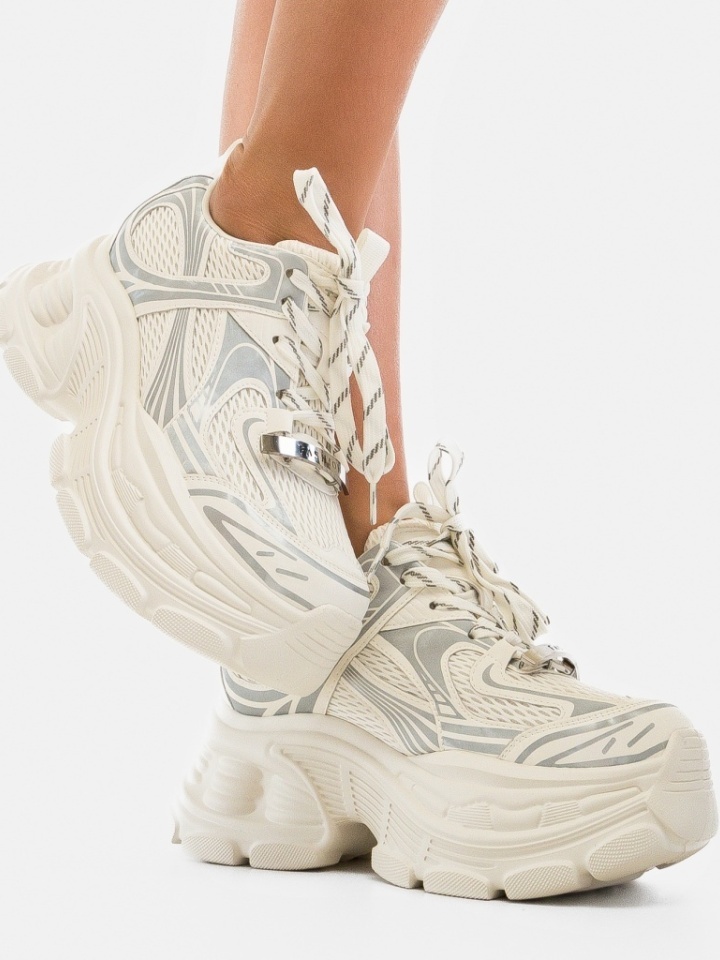 Scarpe sportive Beige Rikki - Img 2