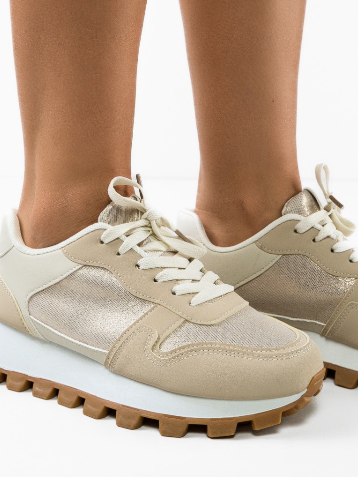 Scarpe sportive Beige Riya - Img 1