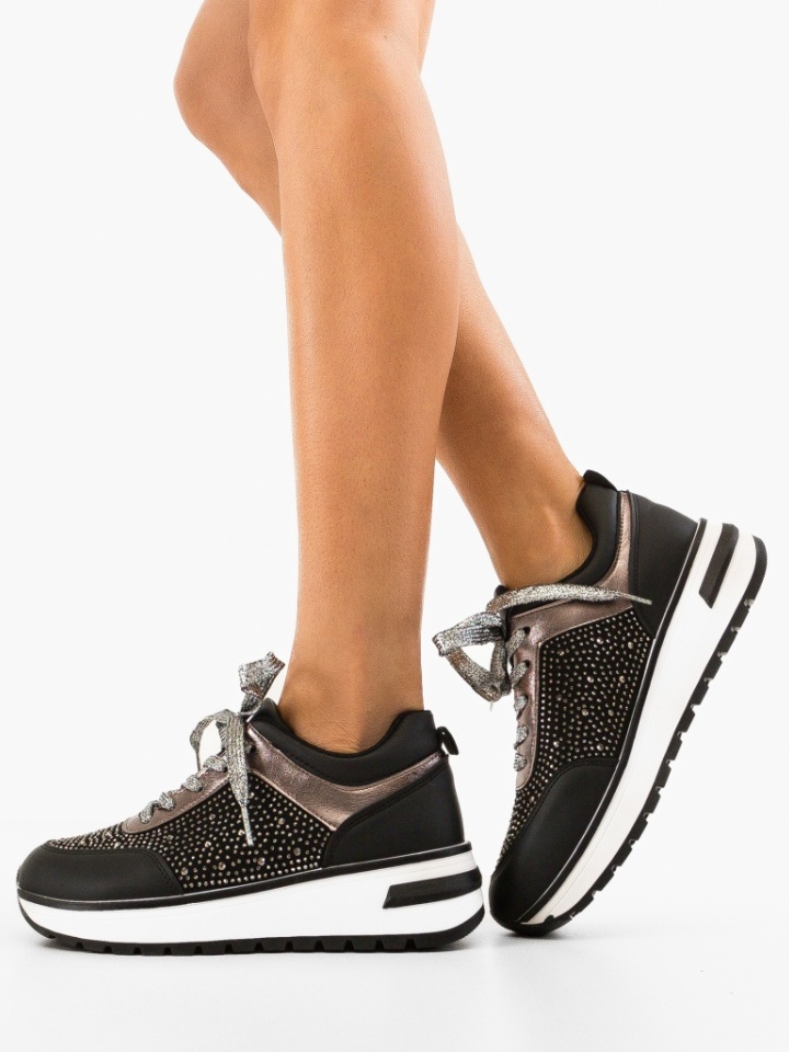 Scarpe sportive Nere Rani - Img 2