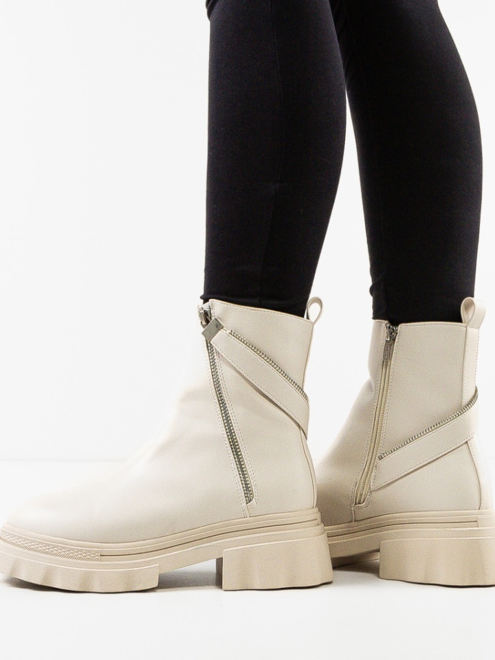 Tronchetti da donna Beige Bybert - Img 1