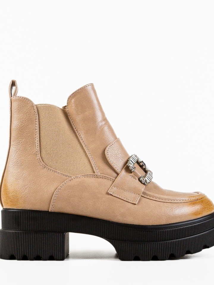 Tronchetti da donna Beige Kompas - Img 3