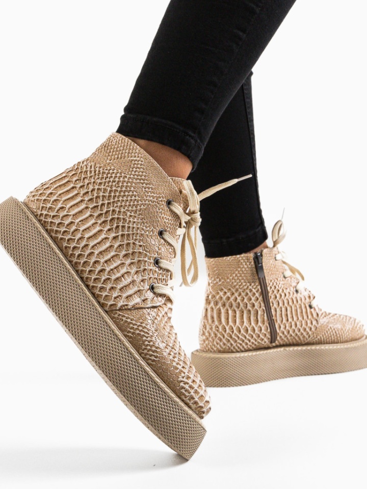 Tronchetti da donna Beige Rikon - Img 3