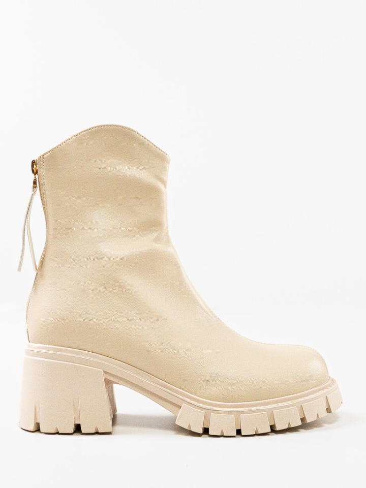 Tronchetti da donna Beige Siman - Img 5