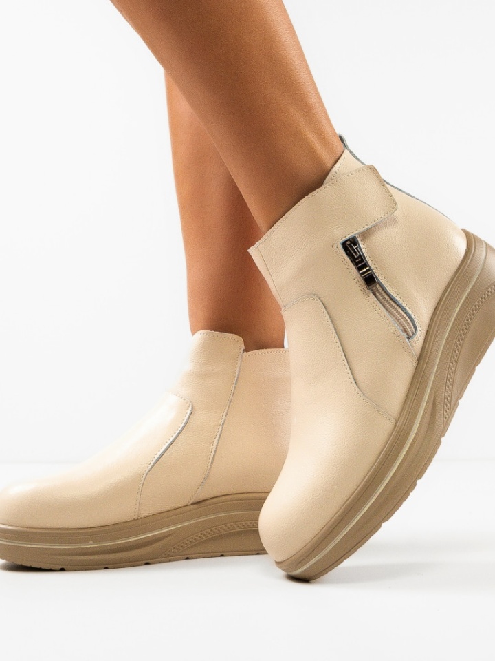 Tronchetti da donna Beige Tom - Img 4