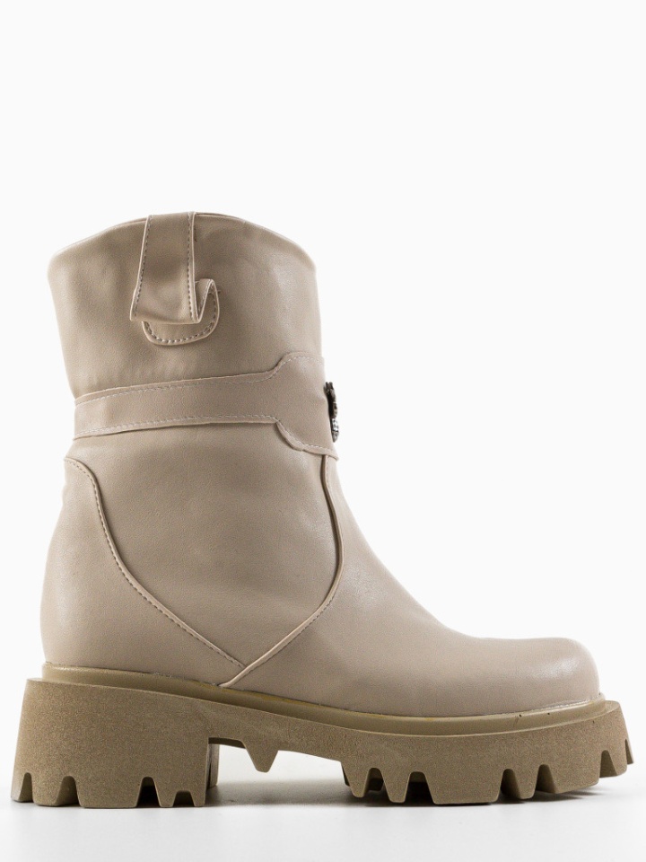Tronchetti da donna Beige Uzbaga - Img 12
