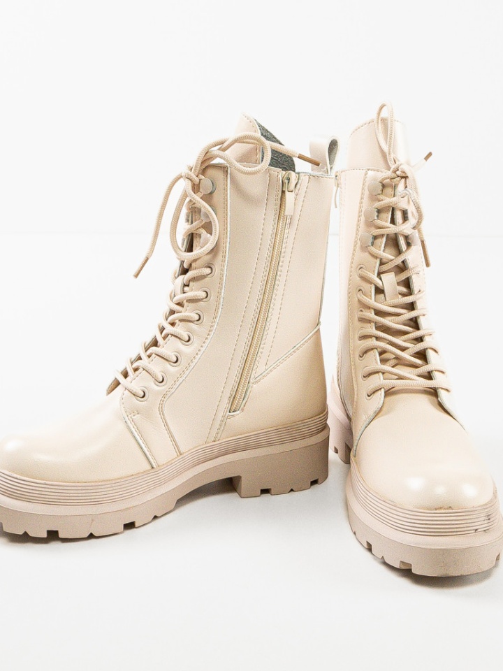 Tronchetti da donna Beige Viola - Img 5