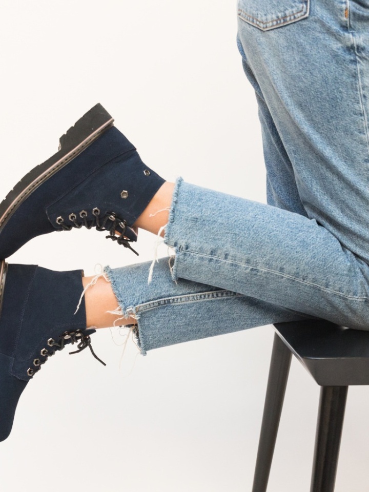 Tronchetti da donna Blu navy Fenko - Img 3