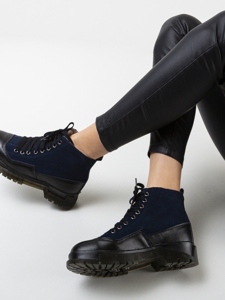 Tronchetti da donna Blu navy Yugu - Img 11