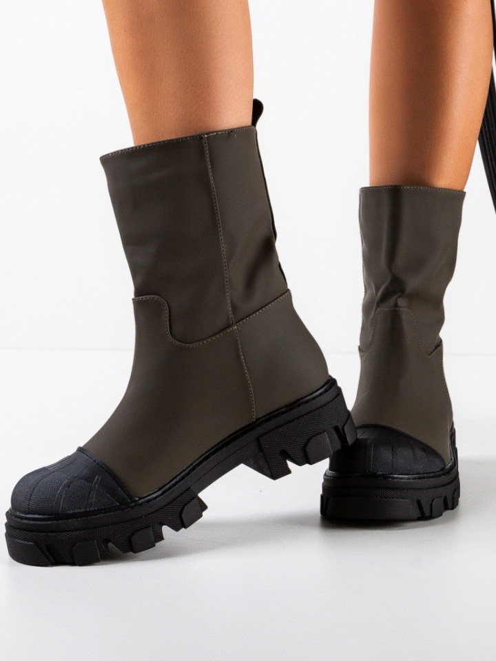 Tronchetti da donna Khaki Genox - Img 1