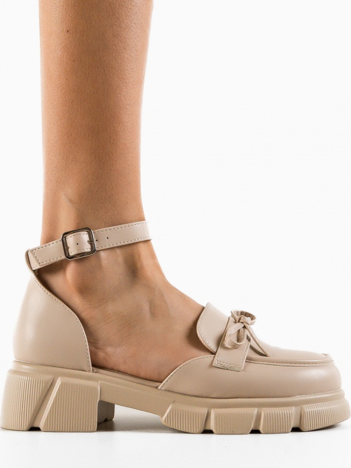 Scarpe casual Beige Dorina - Img 4