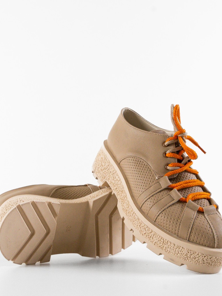 Scarpe casual Beige Memy - Img 7