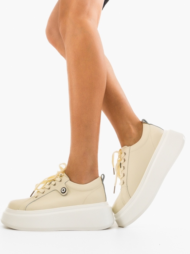 Scarpe casual Beige Nuandre - Img 3